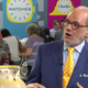 Icons and typography from Antiques Roadshow’s revised visual system are visible on the set during an appraisal by David Lackey. Set elements had to be designed before the matching on-screen graphics to accommodate the show’s shooting schedule.